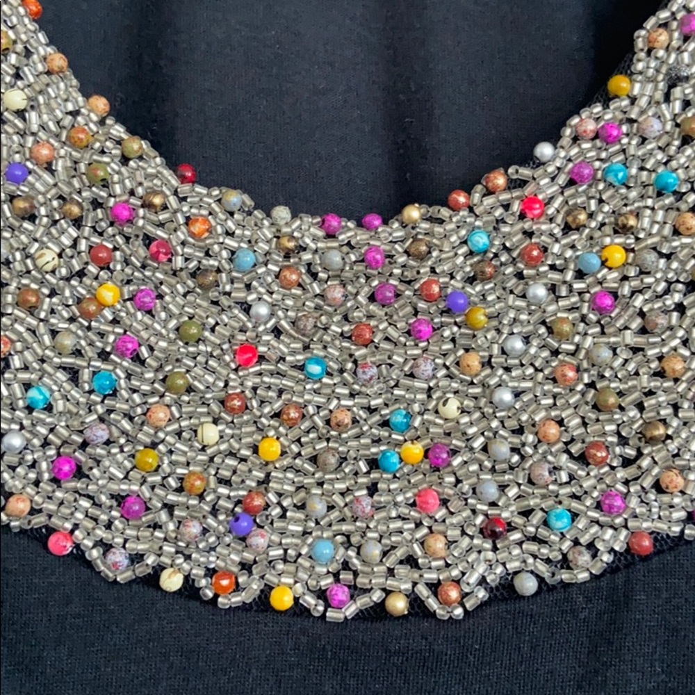 F21 Twenty One beaded top - Picture 4 of 8